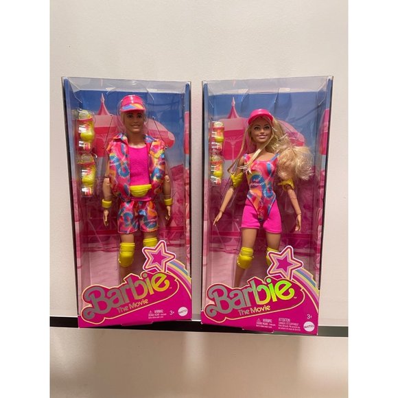 Barbie The Movie Collectible Doll Inline Skating Rollerblade Ken and Barbie Set - Picture 2 of 6